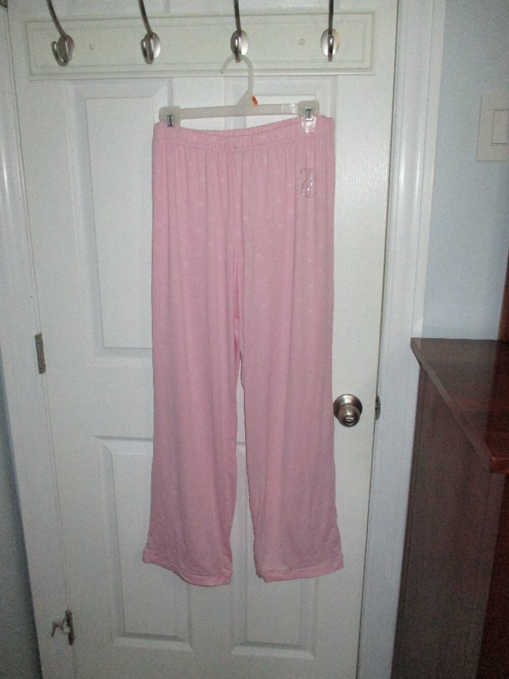 Size Large, Light Pink, Juicy Couture Pajama PJ Pants, Excellent Pre-owned y2k
